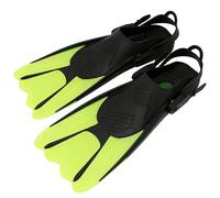 mizikuu Aletas de buceo ajustables, tallas 39-43, para niños y adultos, talón abierto, aletas cortas unisex para nadar y bucear, color verde