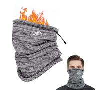 mizikuu Calentador de cuello, Braga Cuello Hombre Tubular de Punto Bufanda espesar a prueba de viento Bufanda cuello de invierno para deportes al aire libre motocicleta esquí correr ciclismo