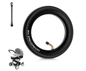 mizikuu Cámaras de Aire Reforzada 12 Pulgadas, 12 1/2 x2 1/4 Cámaras Rueda para Bicicletas Neumáticos Interiores de Scooter con Válvula de 45°con 2 Palo de Neumático