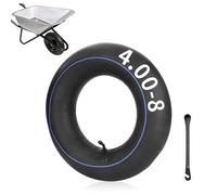 mizikuu Cámaras de Aire Ruedas Pequeñas, 4.80/4.00-8 Tubo Interior para Llantas con Válvula Rueda Neumática Tubo Interior para Carretillas, Mini Bicicleta, Césped Jardín Equipo