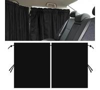 mizikuu Cortinas Divisorias de Coche, 140x80cm Cortinas privacidad separadoras de Coche extraíbles Cortina de Separación para AutomóvilesTrasera/Lateral para Viajes, Siesta, Noche, Camping