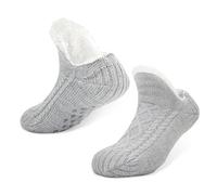 mizikuu Cosy Calcetines Tapón Calcetines, Zapatillas Calcetines Antideslizantes De Punto Grueso Sherpa Forro Polar Mantener Caliente Calcetín De Punto Calcetines De Hogar, 39-42