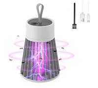 mizikuu Exterminador de insectos, matamoscas UV para insectos y plagas, lámpara impermeable para control de insectos voladores, exterminador de moscas para interiores y exteriores para el hogar