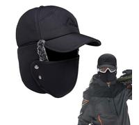 mizikuu Gorros de Aviador para Hombre Mujer, Térmico Sombrero de Trampero 3 in 1 Invierno Cálido Gorro con Orejeras y Schutzmaske Impermeable Gorra Invierno para Actividades al Aire Libre Esquí Caza