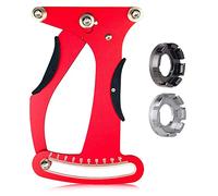 mizikuu Herramienta de Medidor de Tensión de Radios, Medidor de Tensión para Radios con 2 Llave Radios Medidor de Tensiómetro de Radios para Reparación de Neumáticos de Bicicleta o Corrección