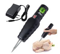 mizikuu Máquina Desplumadora de Pollos de Mano, Portátil Desplumadora Eléctrica de Plumas Eficiente con Interruptor Impermeable Depenador de Aves de Corral, Pato y Ganso, Negro