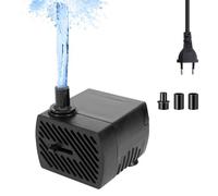 mizikuu Mini Bomba de Agua, 5W Bomba Sumergible 350L/H, Ultra Silenciosa Con 2 boquillas Ajustable Bomba De Agua Pequeña Para Acuario, Peceras, Estanques, Pozos, Jardines