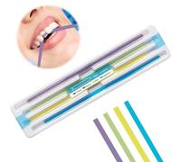 mizikuu Papel de lija dental, 60 piezas/paquete tira de pulido dental profundos herramienta de pulido interdental de dientes para el cuidado de la higiene bucal para dientes sanos