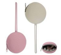 mizikuu Portachupete Bebe de Silicona, 2 Piezas Guarda Chupetes Bebe Sin BPA Fácil de Cargar y Limpiar Funda Chupetes Bebe Para Bebé Bolsa Cambiador Cochecito,Viaje,Casa, Gris, Marrón