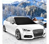 mizikuu Protector de Parabrisas, Parasol Coche Delantero Plegable Parabrisas Toldo Coche Hielo Protege de Rayos Antihielo y UV, Lluvia, Nieve, 208*148*116 cm