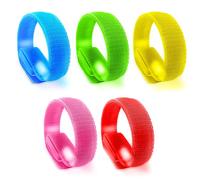 Mizikuu Pulseras LED Luminosas, 5 Piezas con Barras Luminosas Ajustables para Fiesta, Conciertos y Festivales