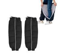 mizikuu Rodilleras de Motocicleta, Calentadores De Rodillas Para Invierno Resistentes Cálido Impermeable Funda Para Polainas Con Cremallera Pantalones De Moto Para Ciclismo, 70 cm