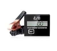 mizikuu Tacómetro Digital, Medidor de horas y tacómetro digital impermeable Medidor de horas y tacómetro digital indicador de temperatura del motor para Motosierra Cortadoras Césped y Motocicletas