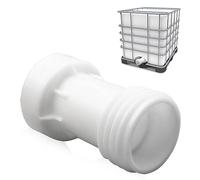 mizikuu Tubo de Drenaje IBC, Adaptador de Depósito IBC Daptador de Espaciador Recto S60 x 6 Rosca Gruesa Universal De Depósito De Agua Manguera De Drenaje Accesorios Para Contenedores IBC