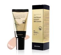 [Mizon] BB Cream SPF 50+ infusionada con extracto de baba de caracol (#21) alta cobertura, hidratación, regeneración de la piel, cosmético coreano (Snail Repair Intensive BB Cream)
