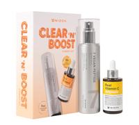 [MIZON] CLEAR'N'BOOST VITAMIN C SYNERGY SET - Vegan Peptide Booster Serum 150 ml + Real Vitamin C Ampoule 30 ml, rutina coreana de cuidado facial para glow, tono uniforme, poros y líneas finas