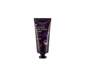 [Mizon] Crema de Manos & Pies al Colágeno (100ml) Crema hidratante y calmante para pieles secas, manos secas, codos y talones, reparación de la piel (Collagen Hand & Foot Cream)