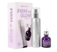 [MIZON] FIRM'N'GLOW COLLAGEN SYNERGY SET - 7 Vegan Peptide Booster Serum 150 ml + Collagen 100 Ampoule 30 ml, rutina coreana de cuidado facial para firmeza, elasticidad, hidratación y líneas finas