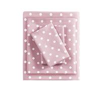 MIZONE MZ20 - 415 - Mi Zona Juego de sábana algodón de Lunares, Doble, Color Rosa, Doble