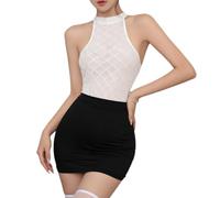 MIZSPISE Secretaria Trajes de profesora Lencería Conjuntos de lencería para mujer Oficina Sexy Lencería Conjunto Mujer Sexy Body Mujer Falda Corta Lencería Feliz Lencería Sexy Cosplay Disfraces