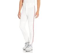 Mizuno 350148.0010.06.L Premier Piped - Pantalón para Hombre, Talla L, Color Blanco y Rojo