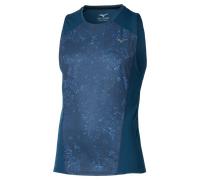 Mizuno Active DryAeroFlow Graphic Tank Top Estate Azul Hombre Talla S