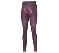 MIZUNO Active Printed Tight Wos - Mujer - Violeta - talla XS- modelo 2023