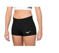 Mizuno Apex Pantalón Corto de Voleibol de Entrepierna de 2.5 cm para Mujer, Color Negro, tamaño Extra-Small