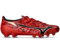 Mizuno - Bota de fútbol Mizuno Alpha II Elite FG, Unisex, Red-Black-Gold, 9,5 UK