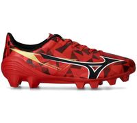 Mizuno - Bota de fútbol Mizuno Alpha II Select FG Niño, Unisex, Red-Black-Gold, 34,5 EUR