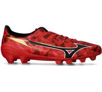 Mizuno - Bota de fútbol Mizuno Alpha II Select FG, Unisex, Red-Black-Gold, 7,5 UK