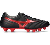 Mizuno - Bota de fútbol Morelia II Club FG, Unisex, Black-Red-Black, 7 UK