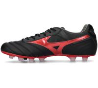 Mizuno - Bota de fútbol Morelia II Elite FG, Unisex, Black-Red-Black, 7,5 UK