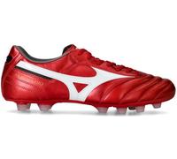 Mizuno - Bota de fútbol Morelia II Pro FG, Unisex, Red-White-Black, 8,5 UK