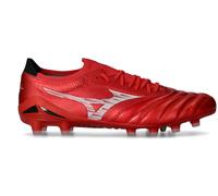Mizuno - Bota de fútbol Morelia Neo IV Beta Made In Japan FG, Unisex, Red-White-Black, 10 UK