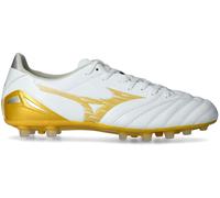 Mizuno - Bota de fútbol Morelia Neo IV Pro AG, Unisex, White-MP Gold-Cool Gray 3C, 6,5 UK