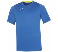 Mizuno Camiseta Hombre Core SS Manga Corta 100% Poliéster Royal/Yellow Fluo 22