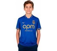 Mizuno - Camiseta oficial AS Monaco Segunda Equipación 2025-2026 Niño, Unisex, Spectrum Blue, 140 cm