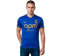 Mizuno - Camiseta oficial AS Monaco Segunda Equipación 2025-2026, Unisex, Spectrum Blue, L