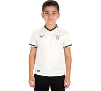 Mizuno - Camiseta oficial Lazio Segunda Equipación 2025-2026 Niño, Unisex, White, 140 cm