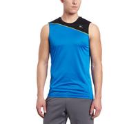 Mizuno Camiseta sin mangas DryLite Nirvana para hombre - 421089, XL, Azul/Negro