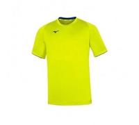Mizuno Camiseta Team Core Manga Corta Hombre 100% Poliéster Amarillo Fluo/Royal