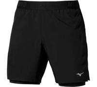 MIZUNO Core 5.5 Inches 2in1 Short - Hombre - Negro - talla S- modelo 2026