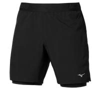 Mizuno Core 7.5 Inches 2in1 Short Negro Hombre Talla L
