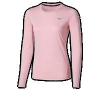 Mizuno Core Impulse Long Sleeve tee Bleached Mauve Mujer Talla L