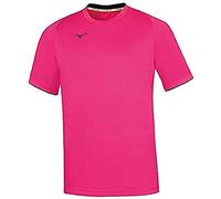 Mizuno Core Short Sleeve tee para Hombre Color Pink Fluo/Navy Talla L