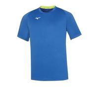 Mizuno Core Short Sleeve tee para Hombre Color Royal/Yellow Fluo Talla M