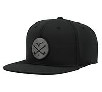 Mizuno Gorra Snapback Crossed Clubs Sombrero de Golf Negro Talla única Unisex Adulto