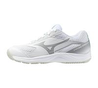 Mizuno Cyclone Speed 5 Jr. Blanco/Negro/Esmeralda congelada, White, 5 UK