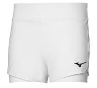 Mizuno Flex Pantalones Cortos, Blanco, XS para Mujer